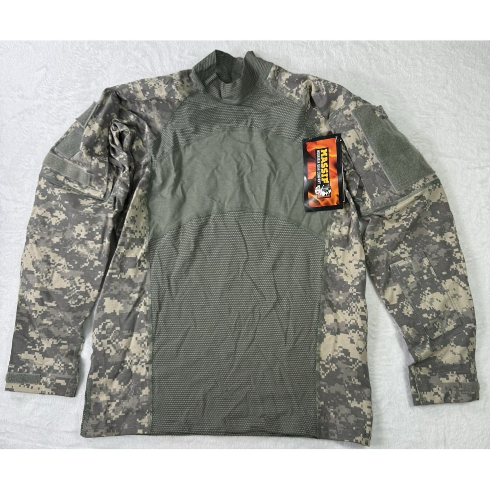 Massif Army Combat Shirt Flame Resistant Mens Size Medium Performance USA‎ NWT